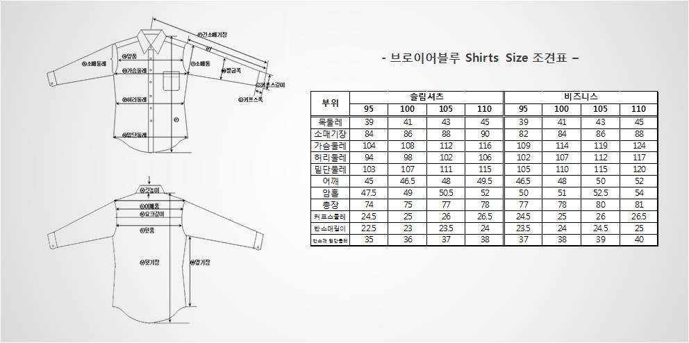 C:\Users t270e5k-k24ws\Pictures\브로이어블루 셔츠 사이즈 조견표.jpg